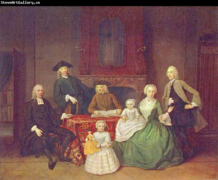 unknow artist Portrait of the Amsterdam Mennonite Brak family